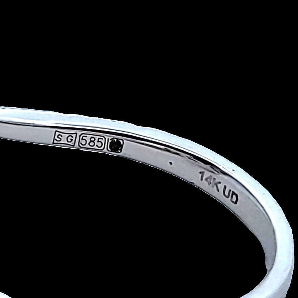 14CT Gold & 0.30ct Diamond Ring - Size N