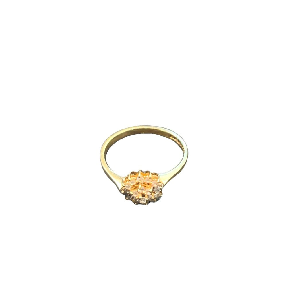 9CT Gold & 0.50 Ct Diamond Ring - Size K