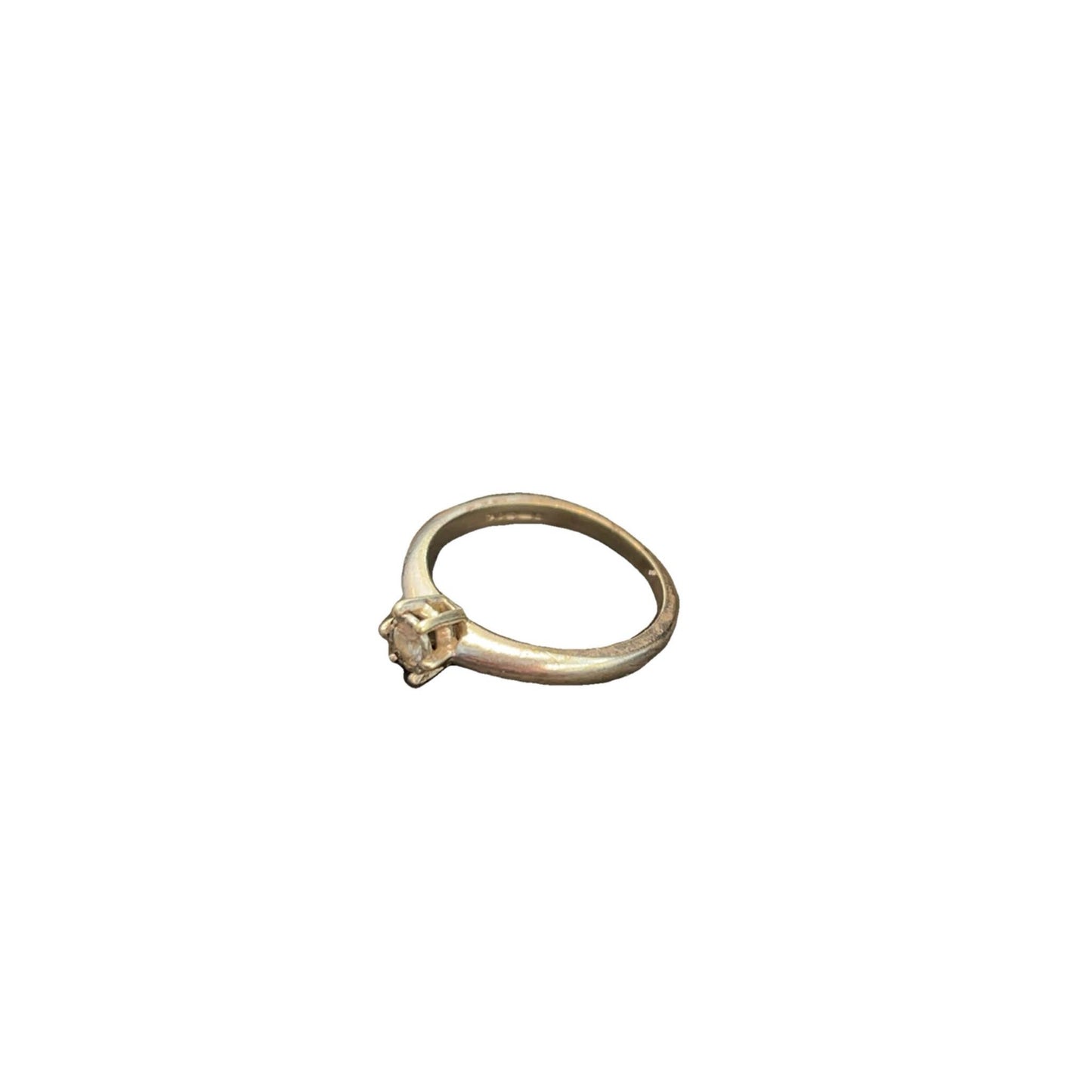 9CT Gold & 0.10 Ct Diamond Ring - Size L