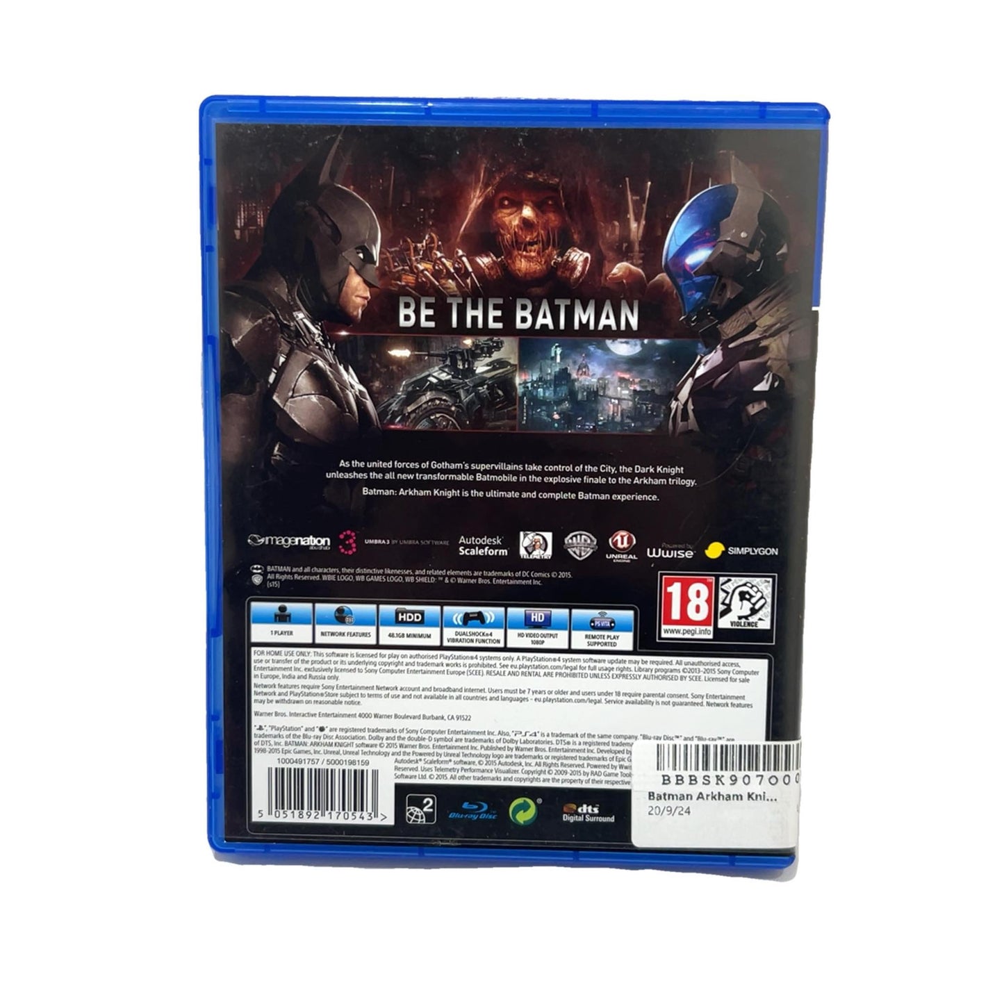 Batman Arkham Knight for PlayStation 4