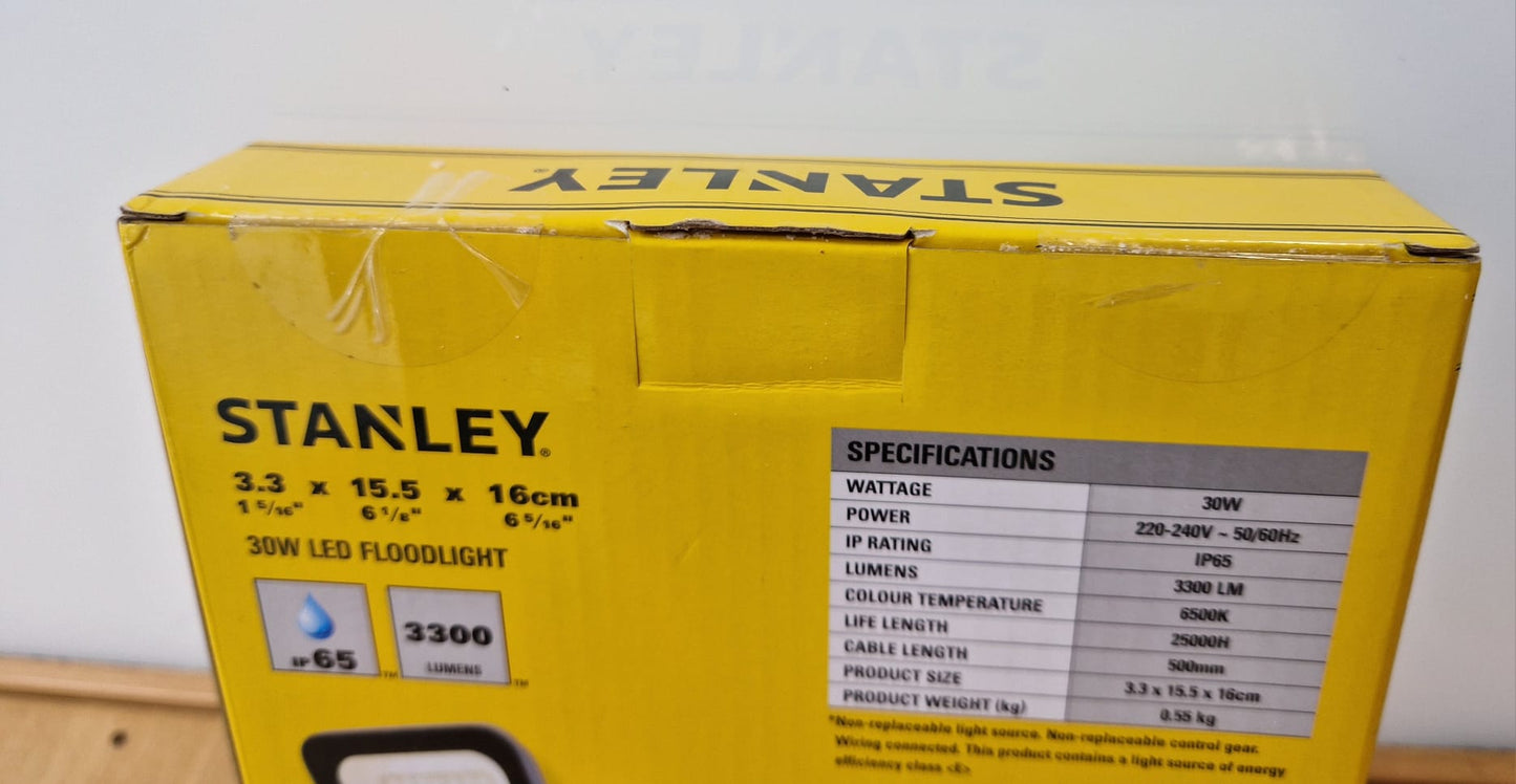 Stanley SXLS38688E 30W IP65 LED Flood Light - Brand New & Sealed - Warranty