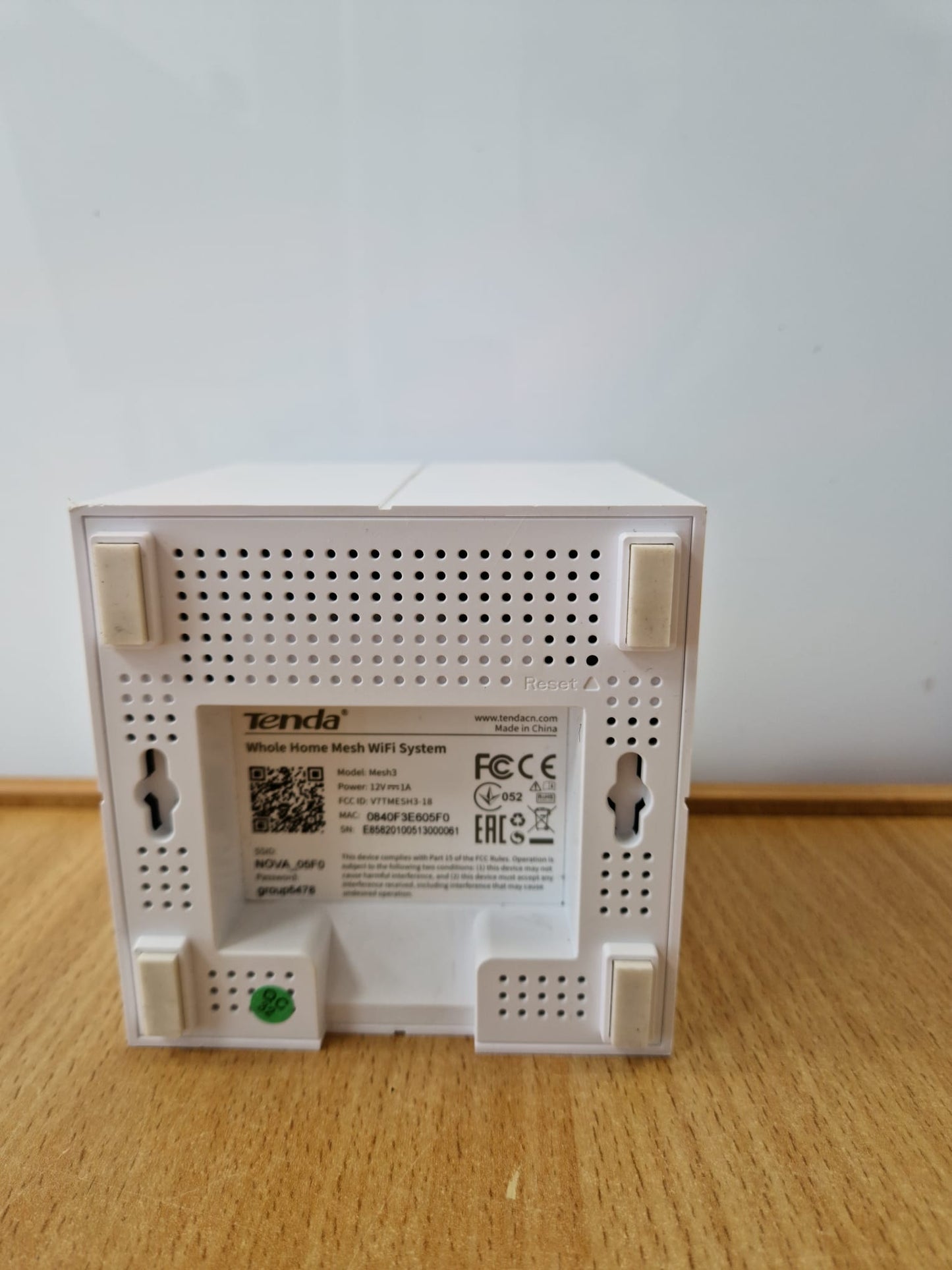 Tenda Mesh 3 WiFi System – Unboxed – Power Cable Only – 12 Month Warranty