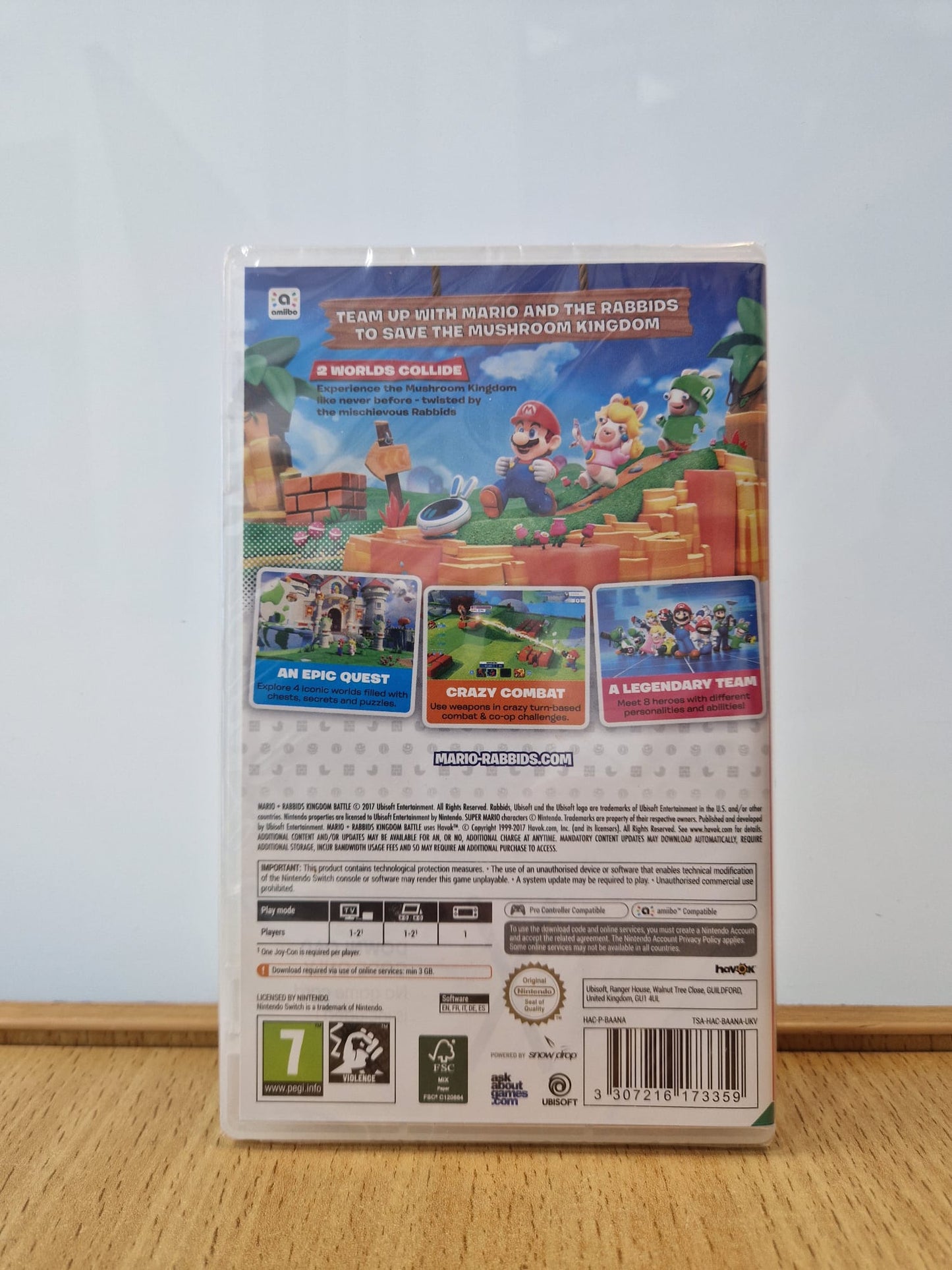 Mario + Rabbids Kingdom Battle Nintendo Switch Download Code Brand New