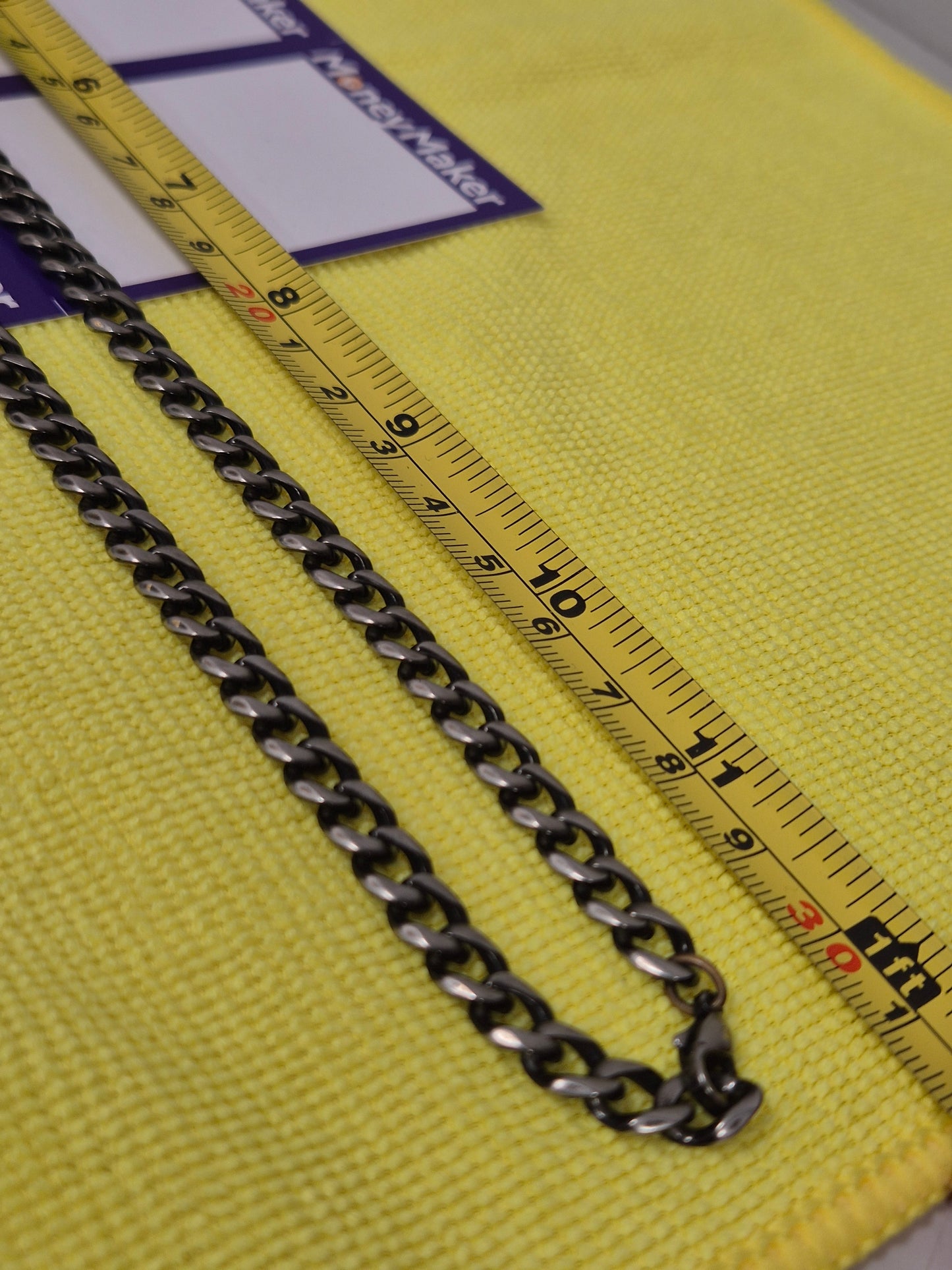 BASE METAL GUNMETAL NECKLACE