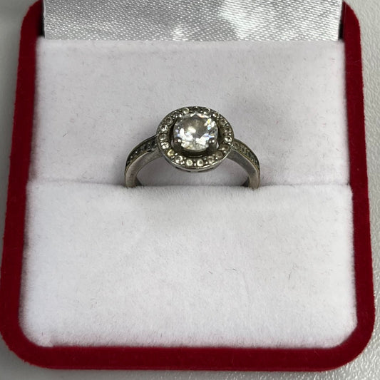 Silver Ring Clear Stone - Money Maker 