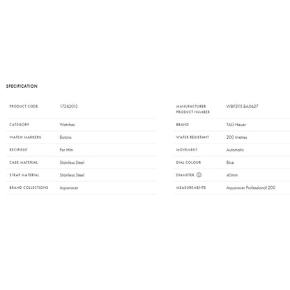 Tag Heuer Aquaracer Professional 300