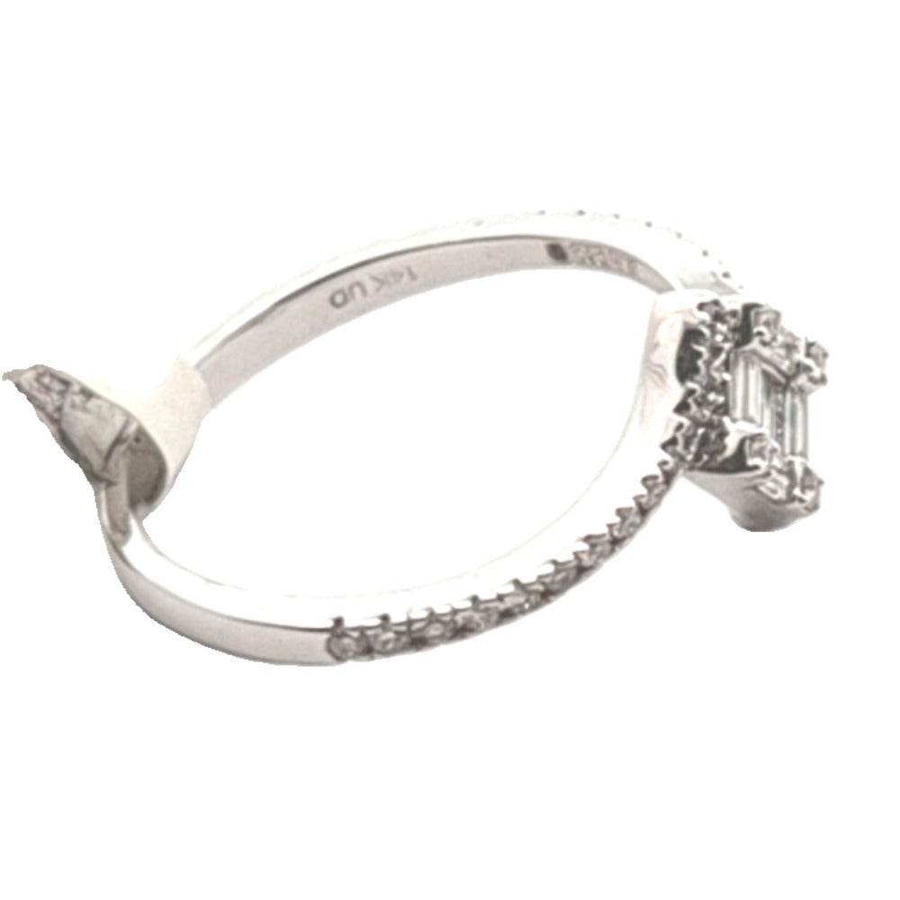 14CT Gold & 0.30ct Diamond Ring - Size N