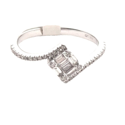 14CT Gold & 0.30ct Diamond Ring - Size N