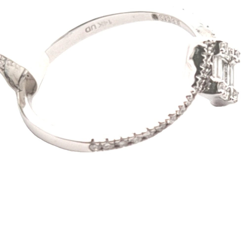 14CT Gold & 0.30ct Diamond Ring - Size N