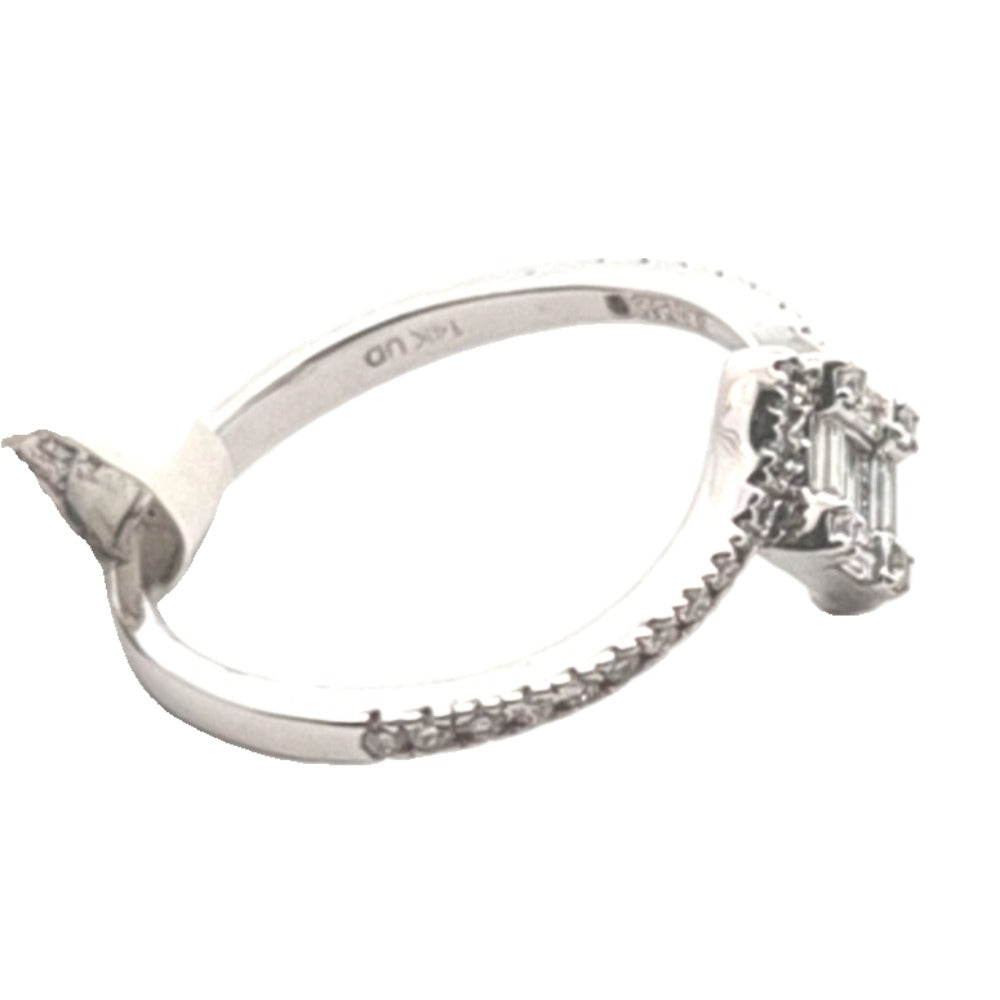 14CT Gold & 0.30ct Diamond Ring - Size N