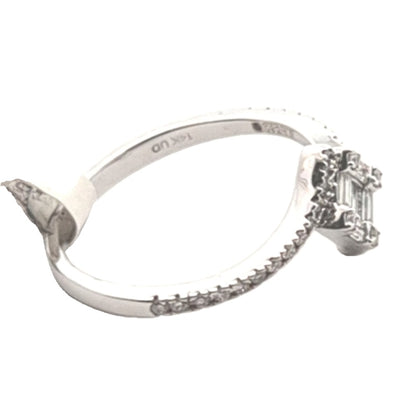 14CT Gold & 0.30ct Diamond Ring - Size N