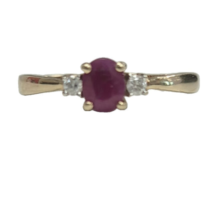 9ct Gold and Ruby Ring size L