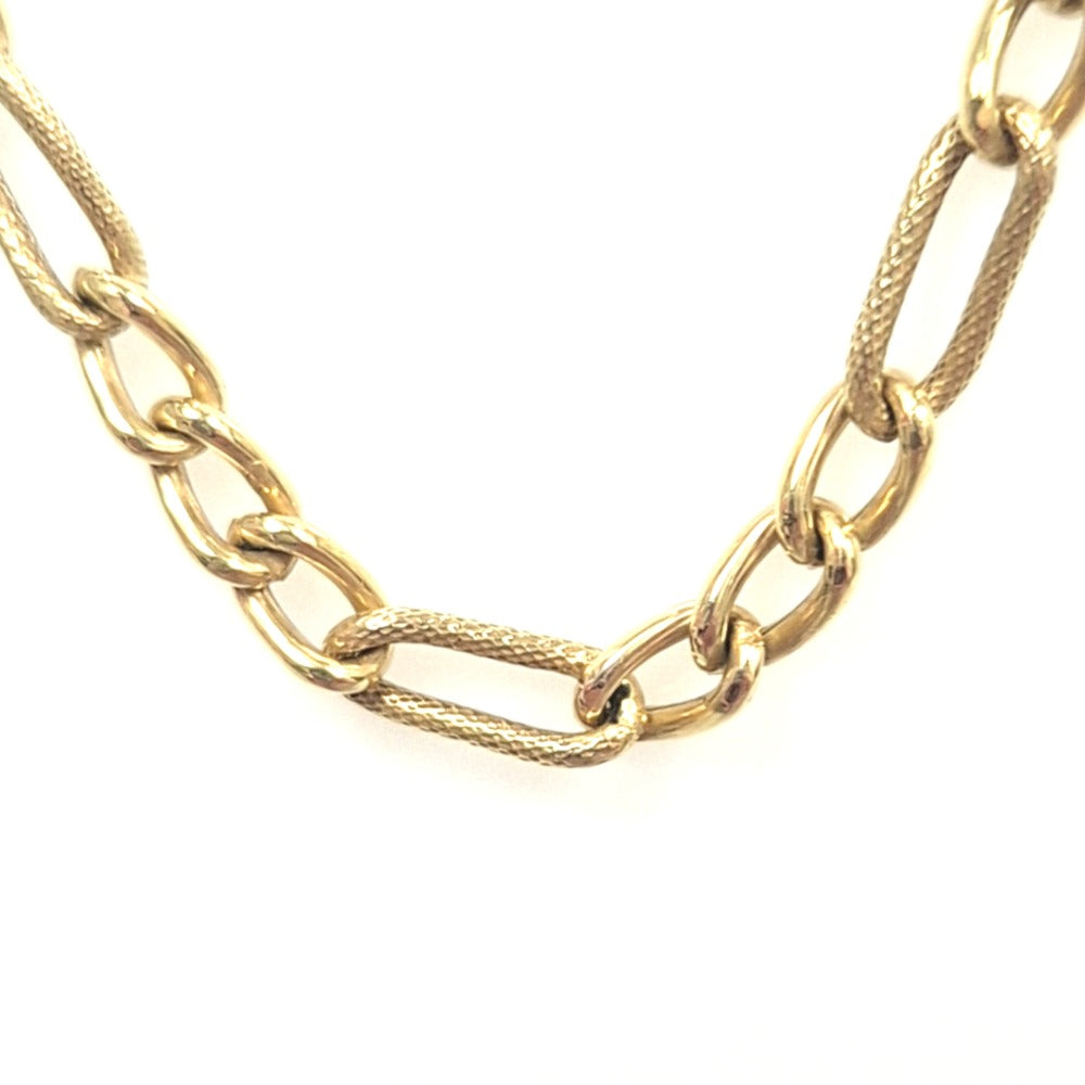 9CT Figaro Chain Necklace