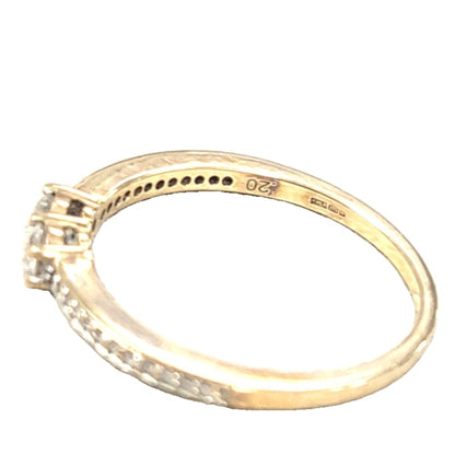 Diamond Ring 9ct Size L