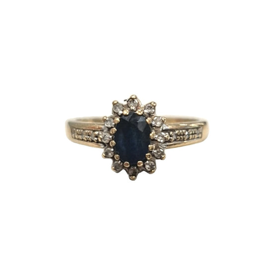 9CT Gold and Sapphire  Ring Size K