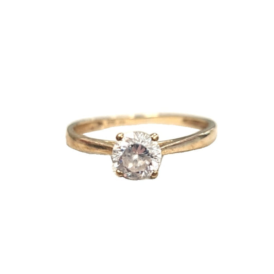 9CT Gold and CZ RIng Size L