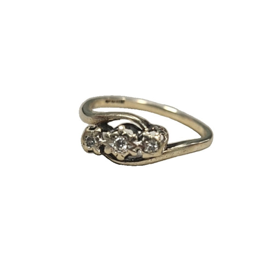 9CT Gold and Diamond Ring