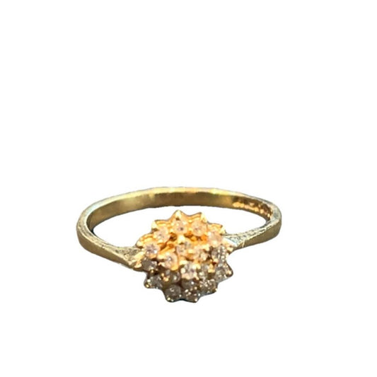 9CT Gold & 0.50 Ct Diamond Ring - Size K