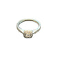 9CT White Gold & 0.33 Diamond Ring - Size M