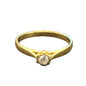 18CT Gold & 0.10 Diamond Ring - Size N
