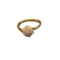 9CT Gold & Diamond Cluster Ring - Size K