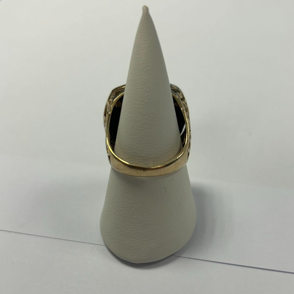 9CT Gold Leaf Ring - Size V