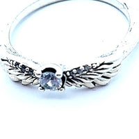 Pandora Sterling Silver Angel Wings Ring Size L - My Money Maker 