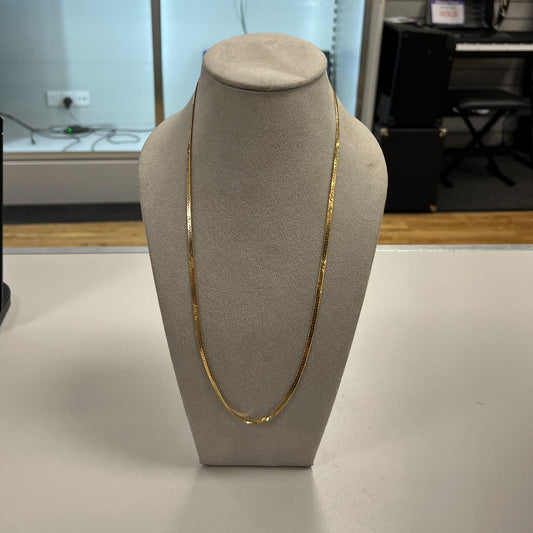 18CT Flat Gold Necklace