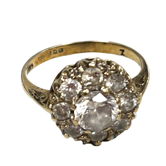 9CT GOLD RING SIZE M