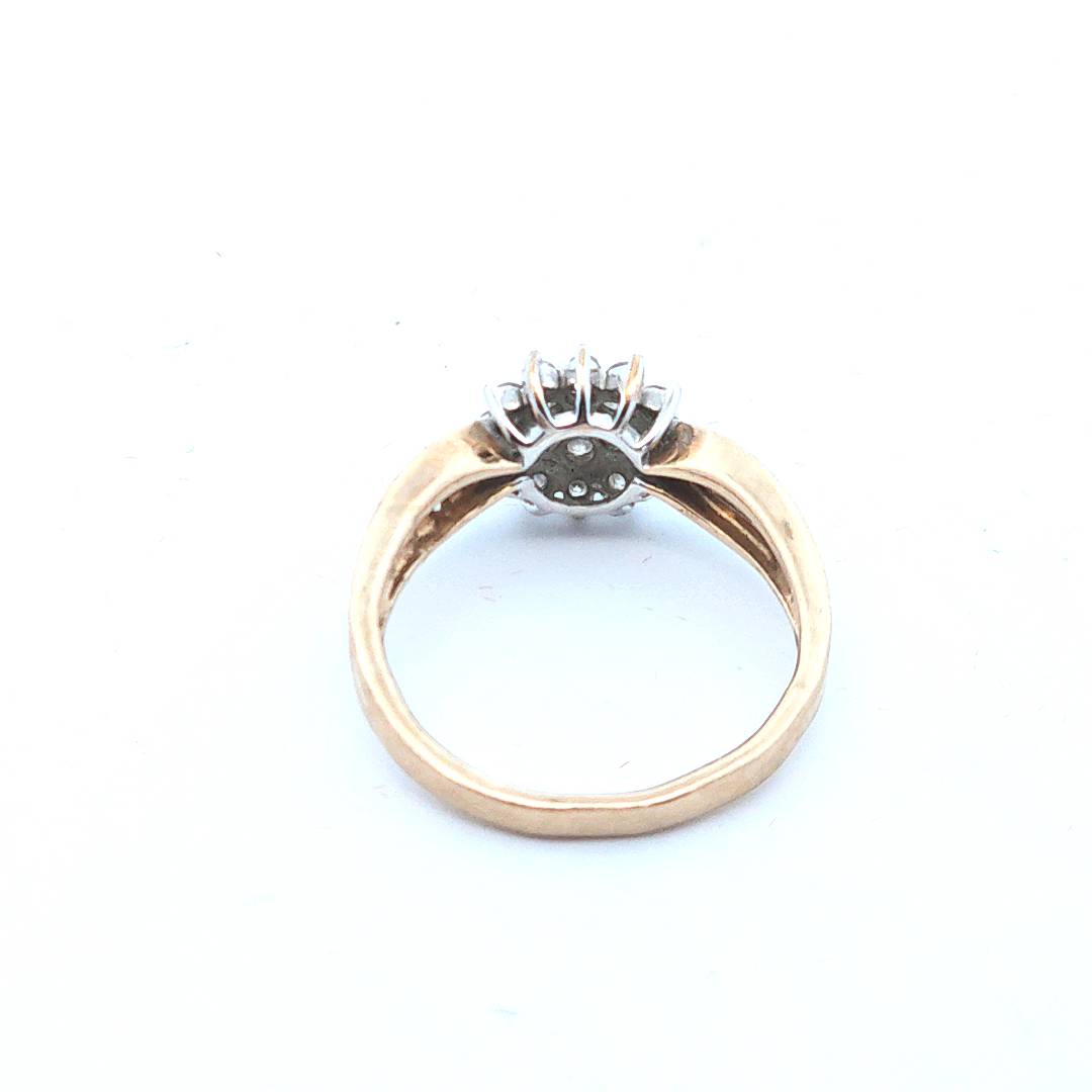 Gold Diamond ring Size M - My Money Maker 