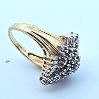 14ct Gold Diamond Ring Size J - My Money Maker 