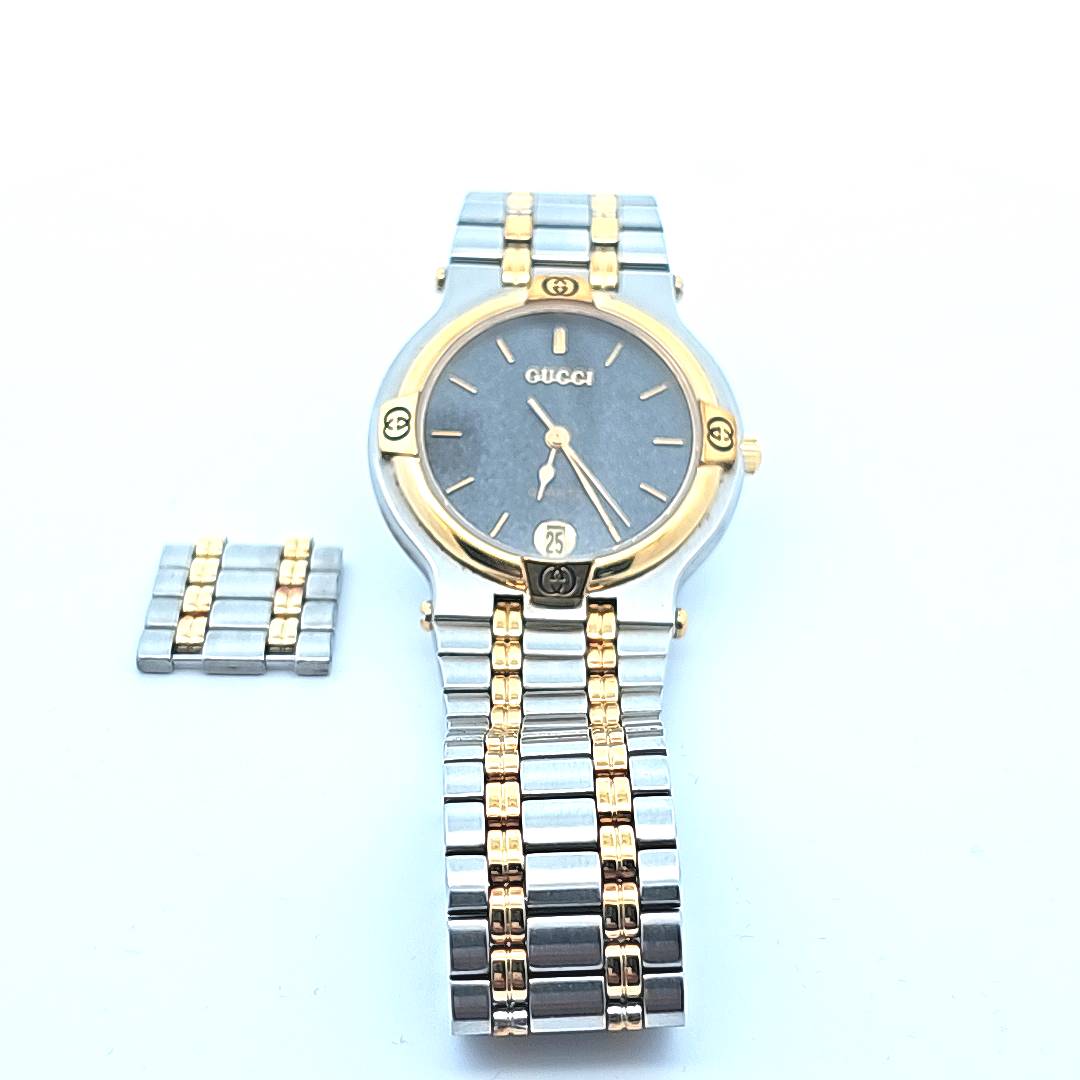 GUCCI Ladies Watch - Black face date time 075-470 - My Money Maker 