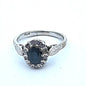 Diamond and Black Stone Ring Size M - Money Maker 