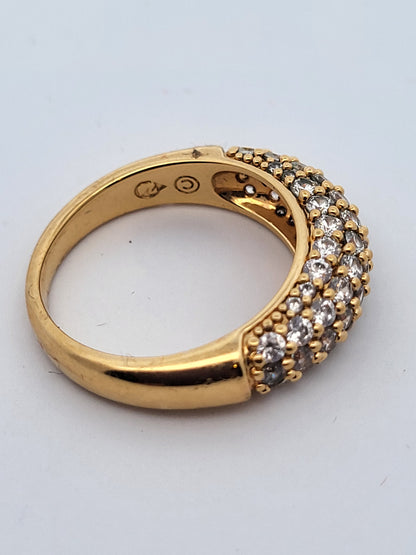 Yellow Gold Band Ring 9 Carat Size P - My Money Maker 