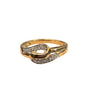 9CT Gold Ring with Stones - Size O
