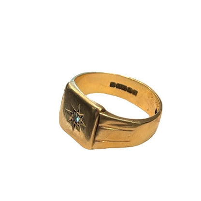 9CT Gold Star Ring - Size O