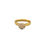 18CT Gold & 0.20 Diamond Ring - Size J