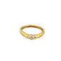 18CT Gold & 0.25 Diamond Ring - Size O