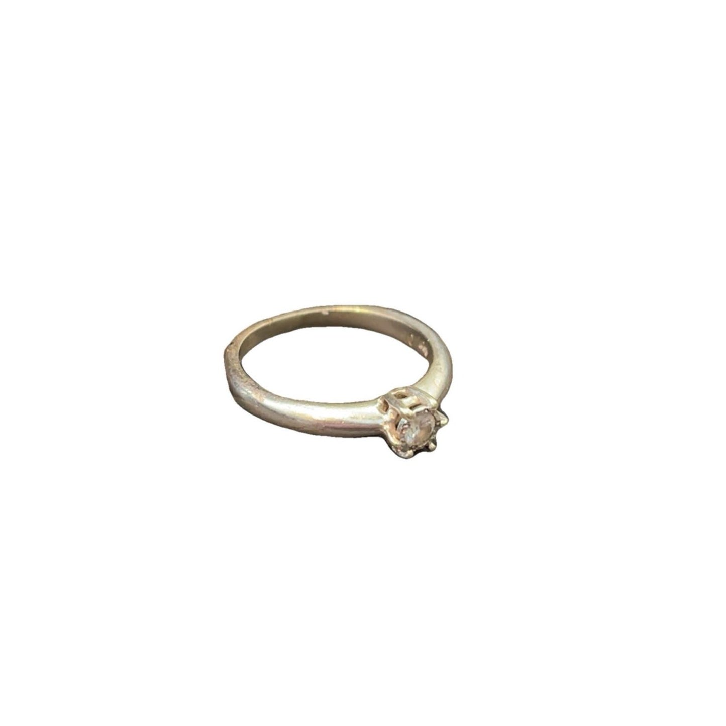9CT Gold & 0.10 Ct Diamond Ring - Size L