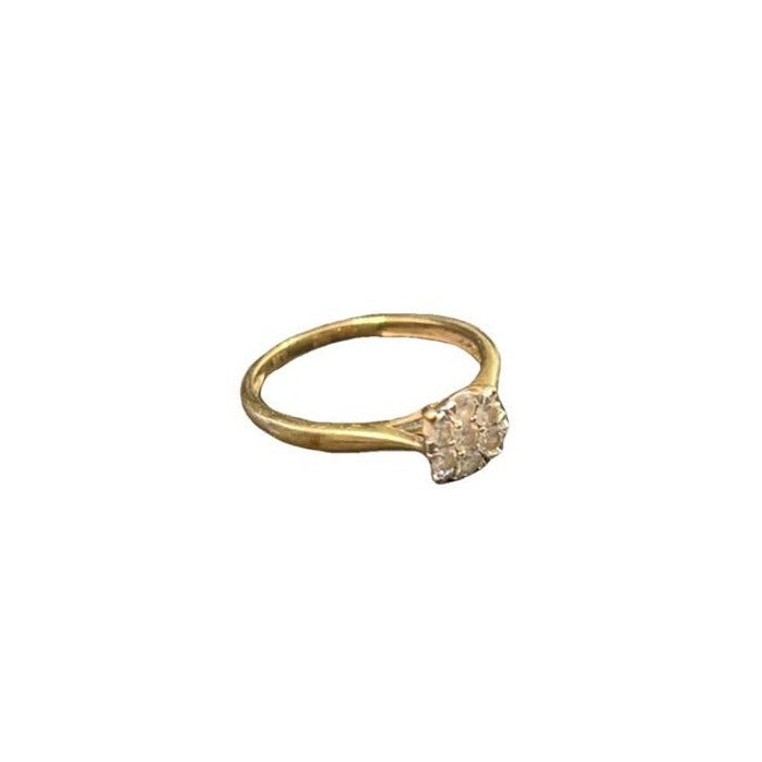9CT Gold & 0.25 Diamond Ring - Size L