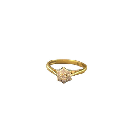 18CT Gold and 0.25 Diamond Ring - Size L