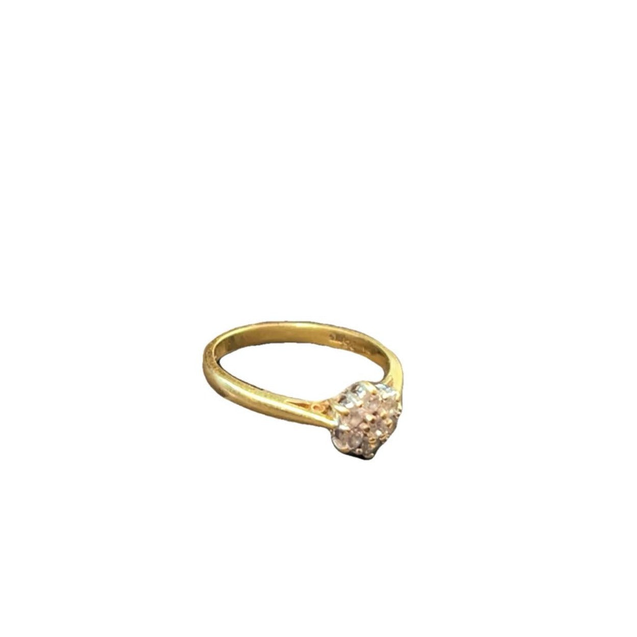 18CT Gold and 0.25 Diamond Ring - Size L