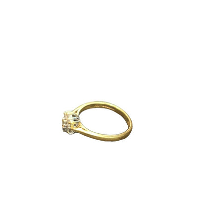 18CT Gold and 0.25 Diamond Ring - Size L
