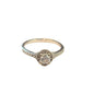 18CT White Gold & Diamond Ring  - Size M