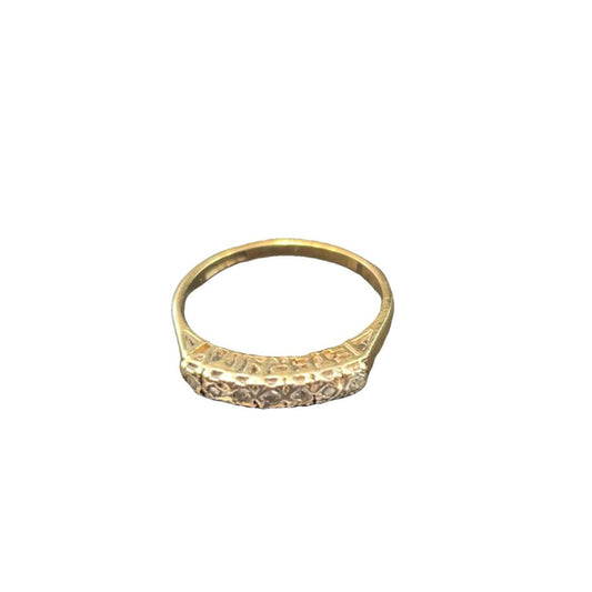 9CT Gold & Diamond Eternity Ring - Size N