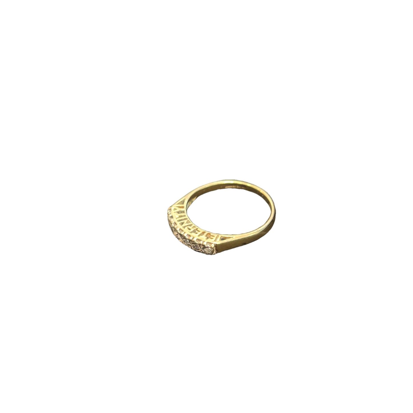 9CT Gold & Diamond Eternity Ring - Size N