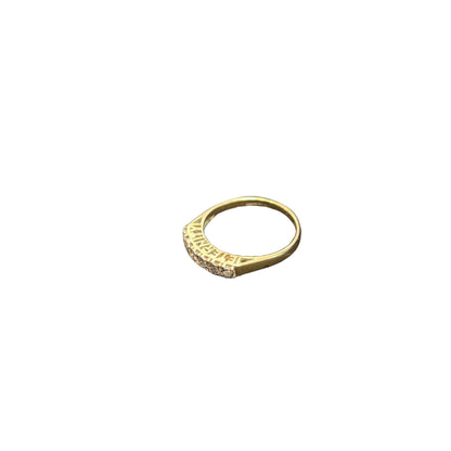 9CT Gold & Diamond Eternity Ring - Size N