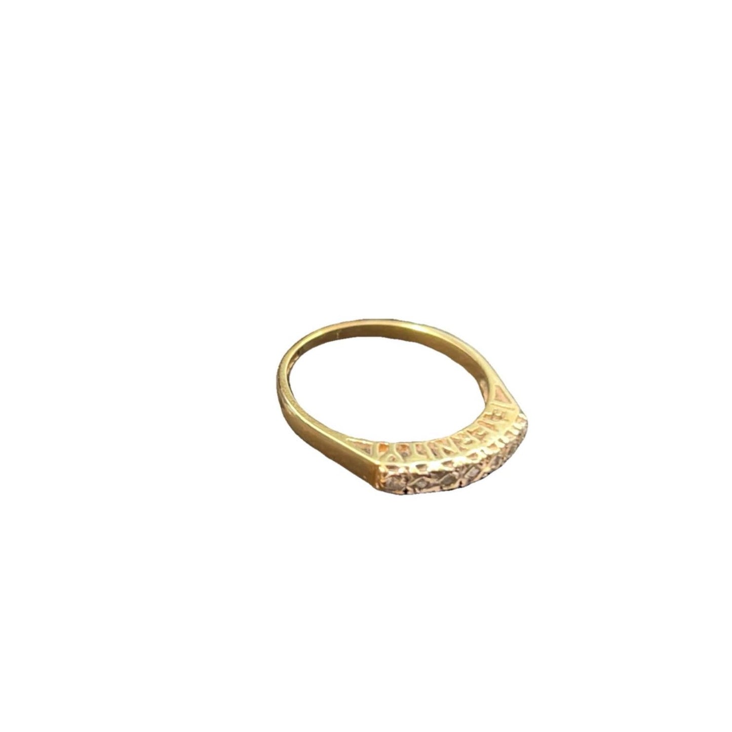 9CT Gold & Diamond Eternity Ring - Size N