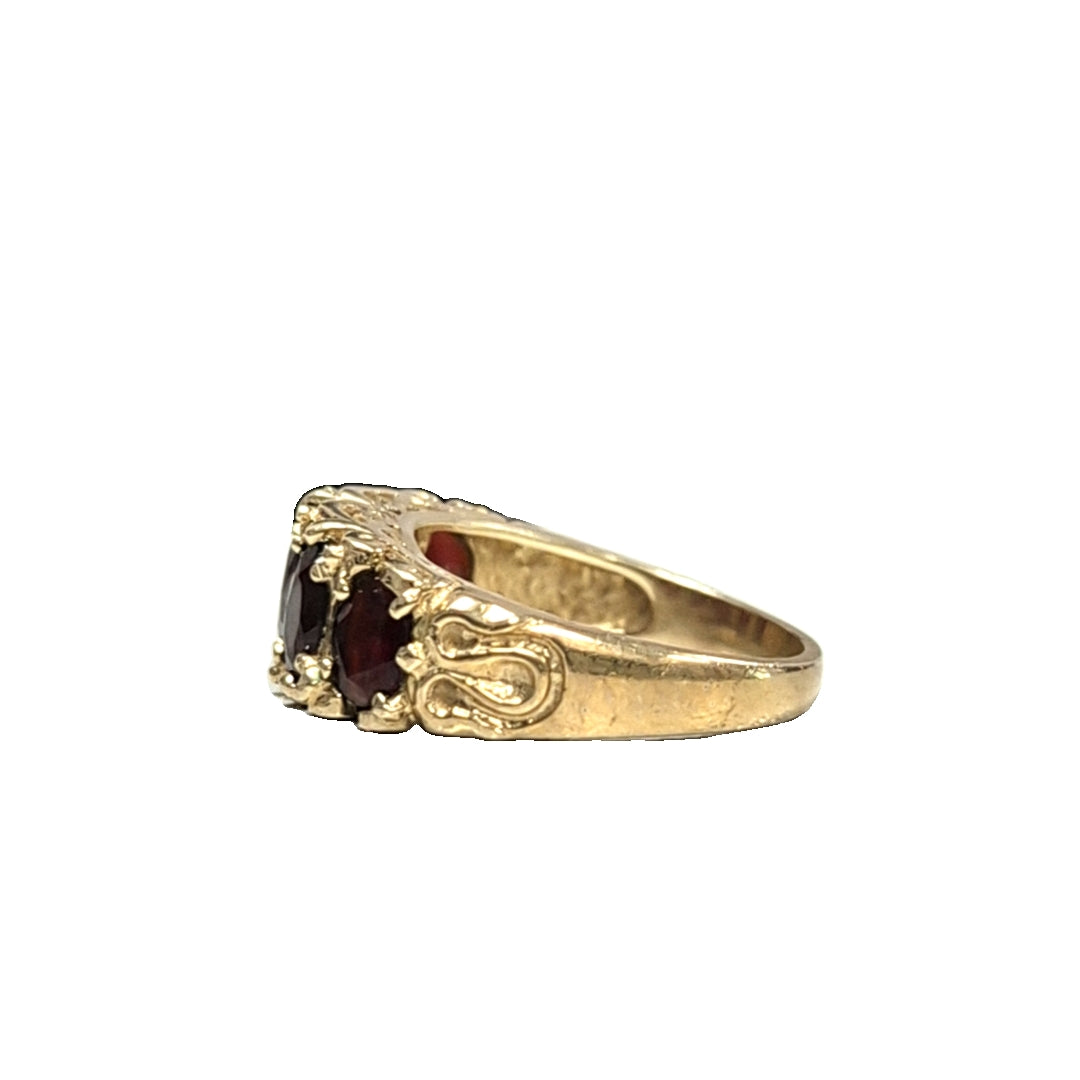 5 Stone Ruby 9ct Size K