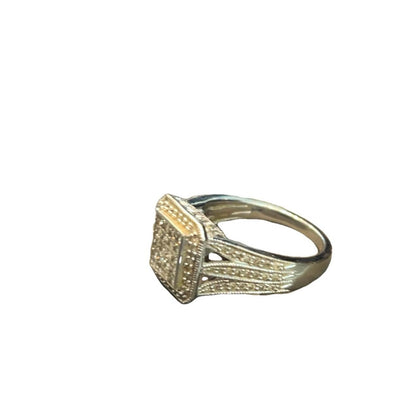 9CT White Gold & 1CT Diamond Ring - Size Q